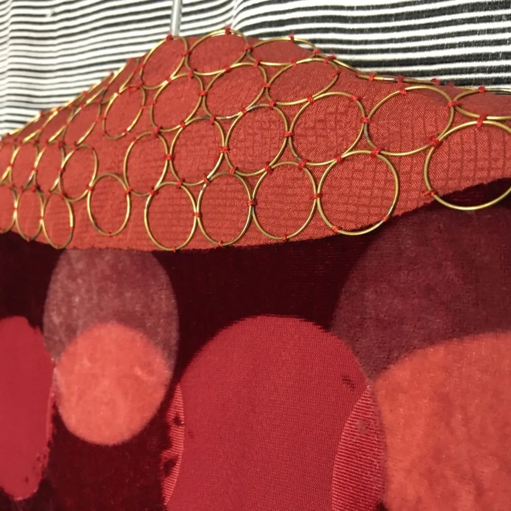 Fletcher Artworks, LLC Rust Silk Velvet Kimono in Medium - Picture 5 of 8